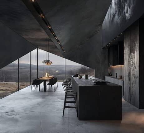 Artist impression of the interior of the proposed Dwellinghouse, in Ilkley, near Bradford.