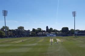 Action from the opening day in Chelmsford where Yorkshire are seeking to gain their second victory of the Championship campaign.