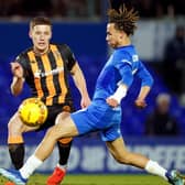 Hull City's Greg Docherty and Birmingham City's Romelle Donovan (right) in action during the FA Cup 3rd round replay (Picture: Mike Egerton/PA)