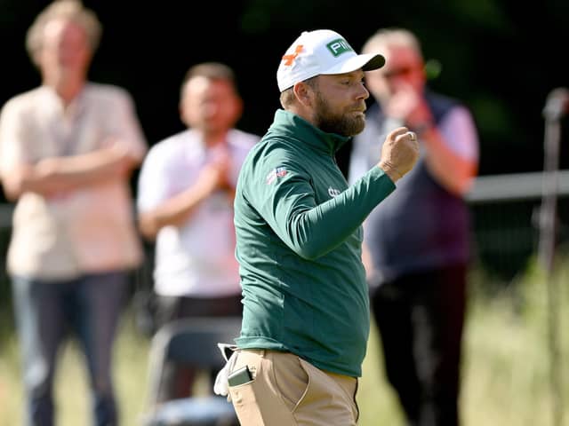 Job done: Dan Brown of Northallerton celebrates winning the ISPS HANDA World Invitational at Galgorm Castle in Northern ireland, which sets him up for two big tournaments to end the year and an exciting 2024 ahead. (Picture: Octavio Passos/Getty Images)