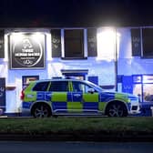 Police at an incident near the Three Horse Shoes pub Oulton Leeds.  Picture taken by Yorkshire Post Photographer Simon Hulme 28th January 2024


