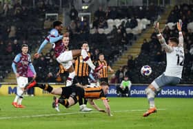 Nathan Tella of Burnley scores the team's second goal past Karl Darlow of Hull City (Picture: George Wood/Getty Images)