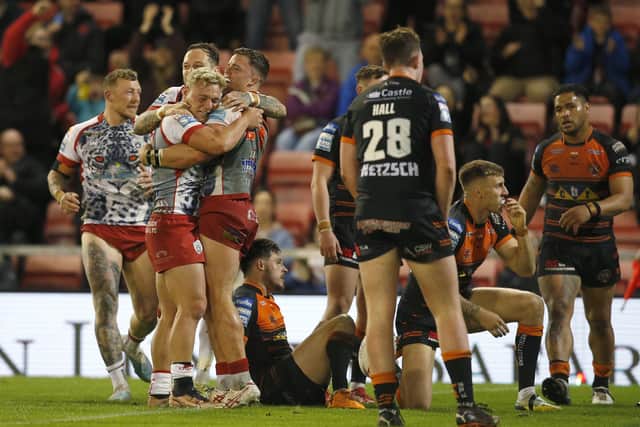 Castleford Tigers were well beaten at Leigh Leopards last week. (Photo: Ed Sykes/SWpix.com)