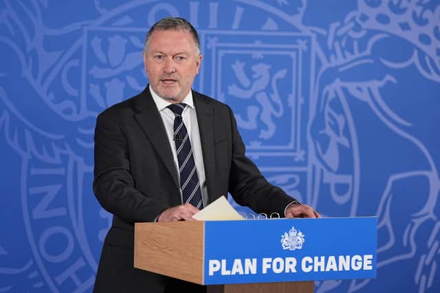 Environment Secretary Steve Reed gives a speech following the publication of the Independent Water Commission report. PIC: Aaron Chown/PA Wire