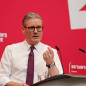 Labour leader Sir Keir Starmer during the Labour Party local elections campaign launch at the Black Country & Marches Institute of Technology in Dudley. PIC: Jordan Pettitt/PA Wire