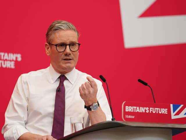 Labour leader Sir Keir Starmer during the Labour Party local elections campaign launch at the Black Country & Marches Institute of Technology in Dudley. PIC: Jordan Pettitt/PA Wire
