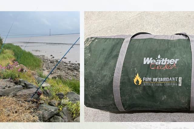 A police image of the missing items left at North Ferriby