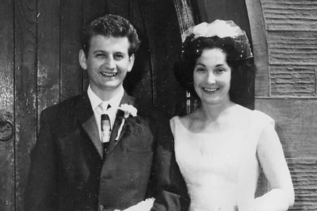 Michael and Jean on their wedding day in 1963