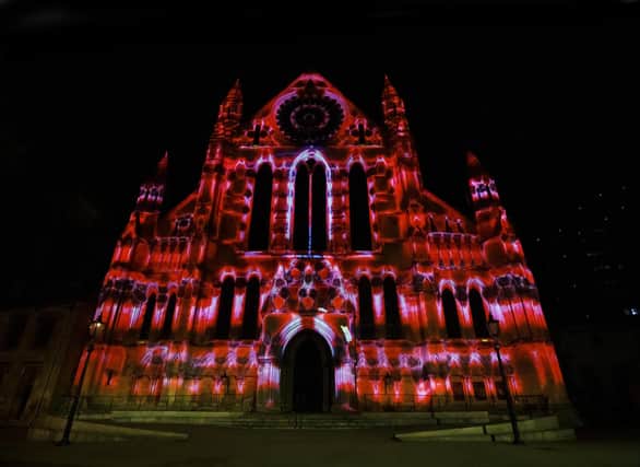 The free public show will be visible from the South Piazza of the Minster from 6pm to 9pm every evening from February 10th - 23rd. The show will be on an 8-minute loop, and viewers are invited to stay for as many showings as they wish. No booking is required.
