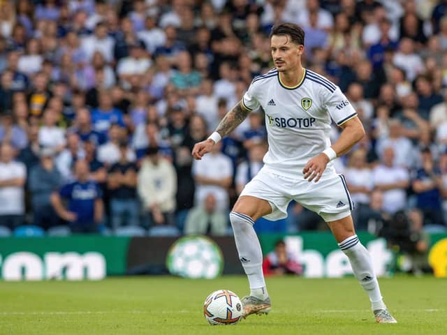 The defender joined Leeds in 2020. Image: Bruce Rollinson