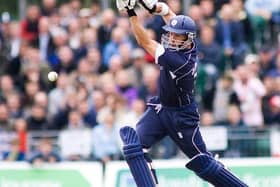 Gavin Hamilton in action for Scotland against England at Edinburgh in 2008. Photo by Andrew West\SNS Group via Getty Images.