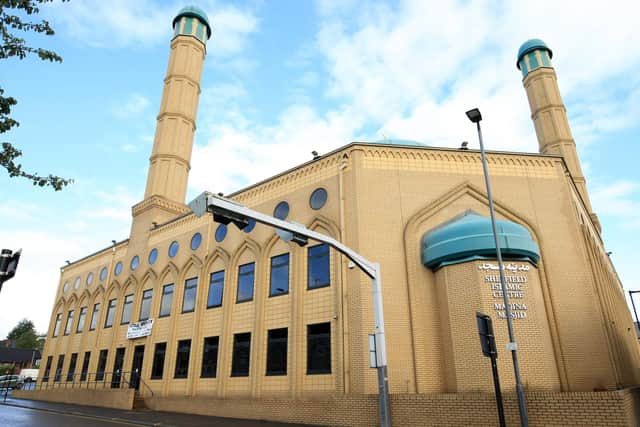 'The mosque on Wolseley Road has twin minarets that you see from the train when coming into Sheffield from the south'. PIC: Chris Etchells