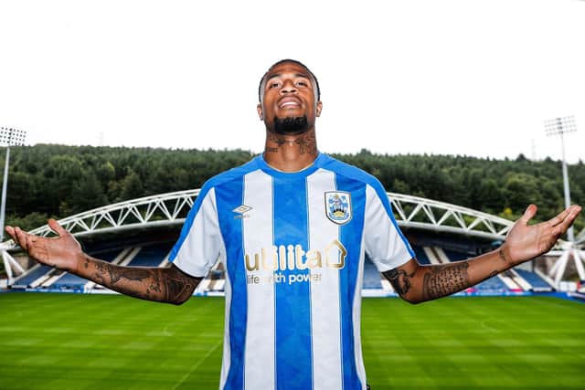 New Huddersfield Town striker Delano Burgzorg, who has joined on loan from German side Mainz. Picture courtesy of Huddersfield Town AFC.