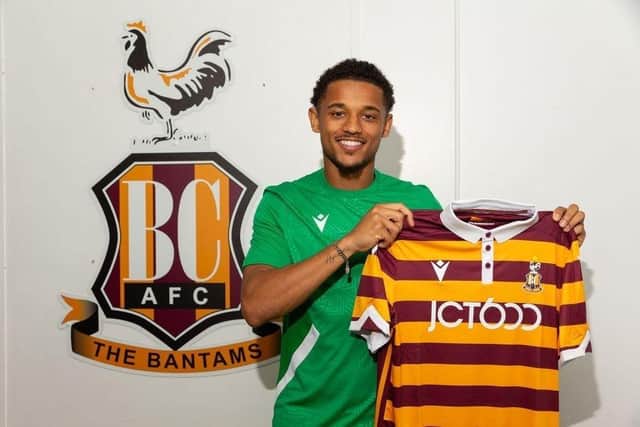Adam Wilson. Picture courtesy of Bradford City AFC.
