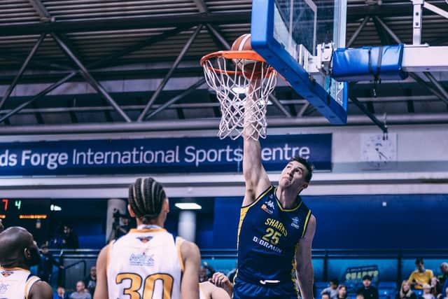 Bennett Koch logged a double-double against Manchester Giants (Picture: Adam Bates)