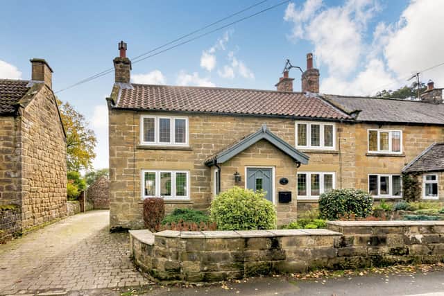 This three-bedroom stone cottage in pretty Boltby is £625,000 with www.joplings.com.