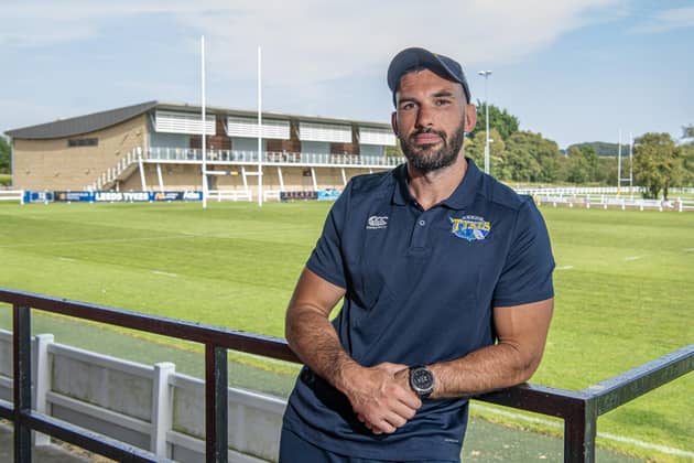 Rebuilding job: Jake Brady, Leeds Tykes player and general manager, at the club's new home of the Sycamores, West Park Leeds, where they hope to have finally bottomed out. (Picture: Tony Johnson)