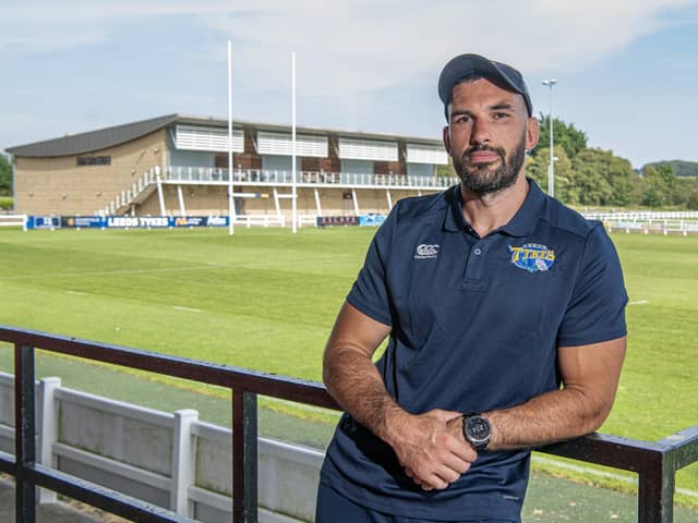 Rebuilding job: Jake Brady, Leeds Tykes player and general manager, at the club's new home of the Sycamores, West Park Leeds, where they hope to have finally bottomed out. (Picture: Tony Johnson)