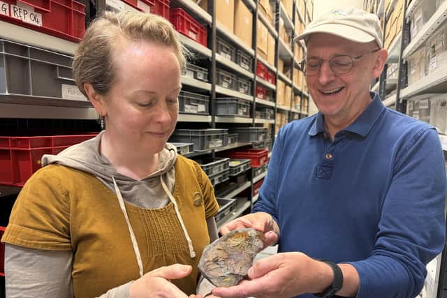 The well-preserved, prehistoric skull bone of a coelacanth was discovered by a geologist at Roundhay Park earlier this year after being frozen in time aeons ago, during an era when the park was submerged under a vast tropical lagoon.