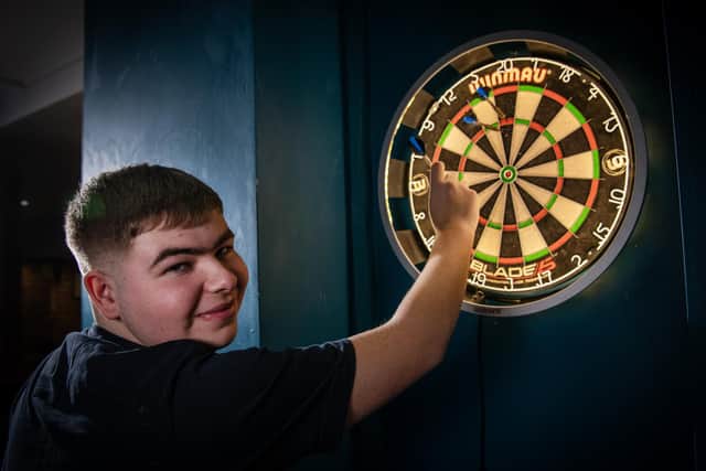 BULLSEYE: Ollie Whitfield who set up Yorkshire Darts Clubs around the Bradford area Picture: Tony Johnson.