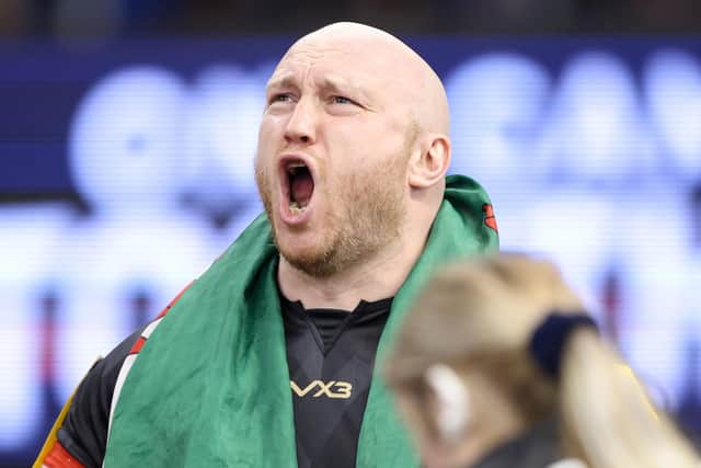 Stuart Williams of Wales reacts ahead of the Wheelchair Rugby League World Cup Group B match between Wales and Scotland at English Institute of Sport on November 10. (Picture: George Wood/Getty Images)