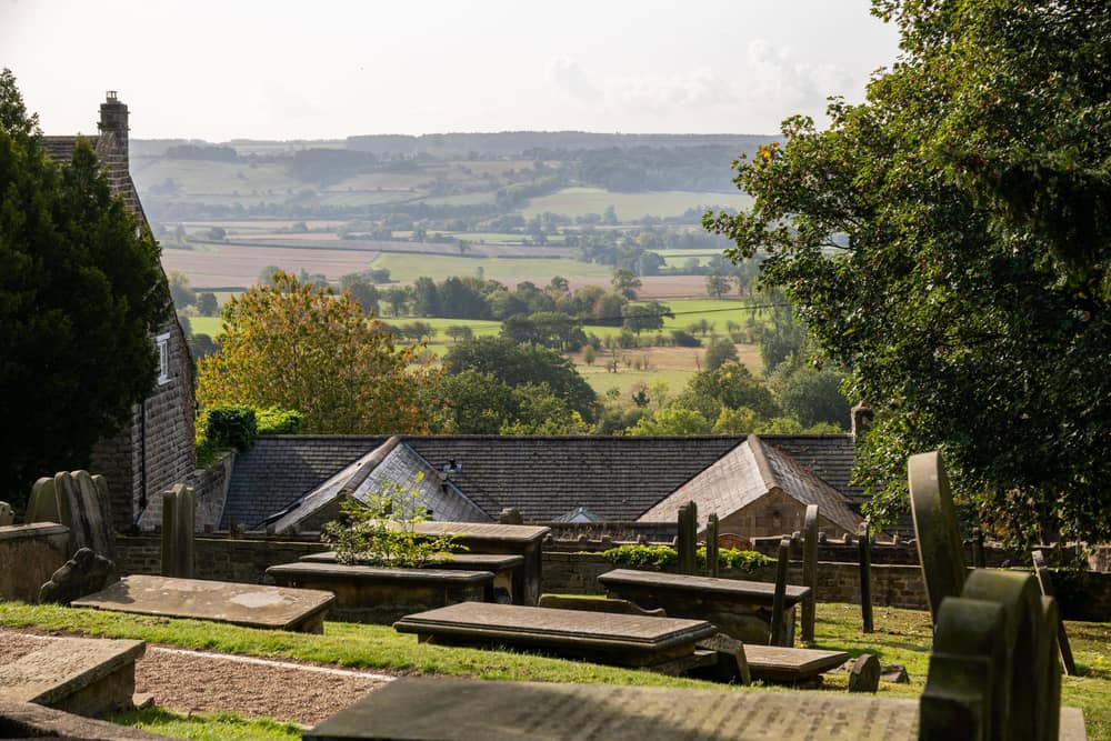 A view from All Saints Church, Kirkby Overblow.