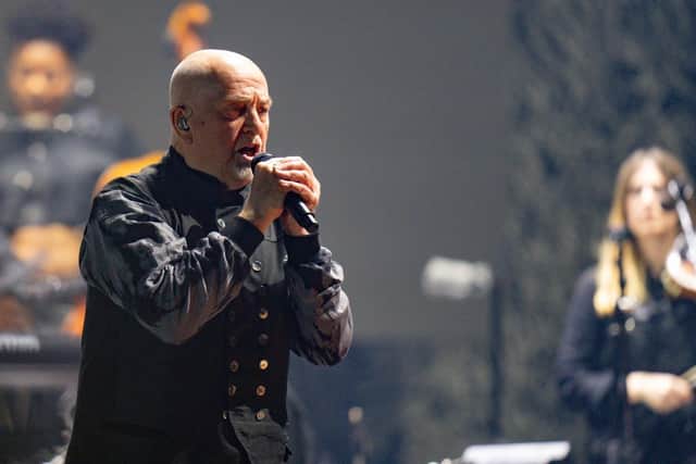 Peter Gabriel onstage. Picture: York Tillyer