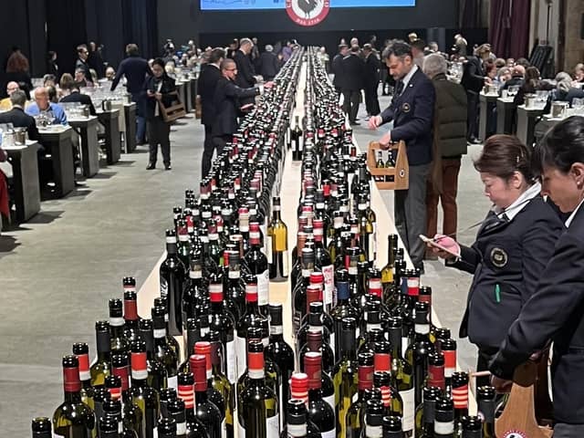 A thousand Chianti Classico wines, open and ready for tasting