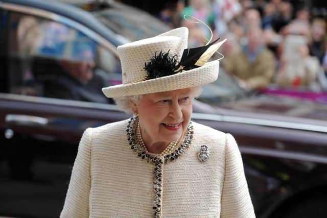 The Queen on a visit to Leeds to mark her Diamond Jubilee in 2012