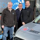 Left to right: Mark Tindley, managing director of Synthotech, Martin Allison, director of Rosedale Advisory, and Carl Pick, managing director of PQS Survey.