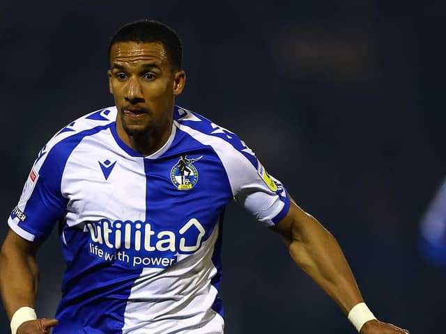Scott Sinclair came off the bench to salvage a point for Bristol Rovers with a late goal in a 1-1 draw against Barnsley at the Memorial Stadium. Image: Michael Steele/Getty Images