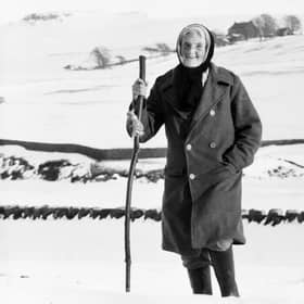 Farmer Hannah Hauxwell pictured in March 1979.