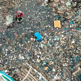 A photo issued by Greenpeace UK of riverside trash accumulated at the shores connected to Manila bay, Tangos, Navotas in the Philippines. PIC: Jilson Tiu/Greenpeace/PA Wire