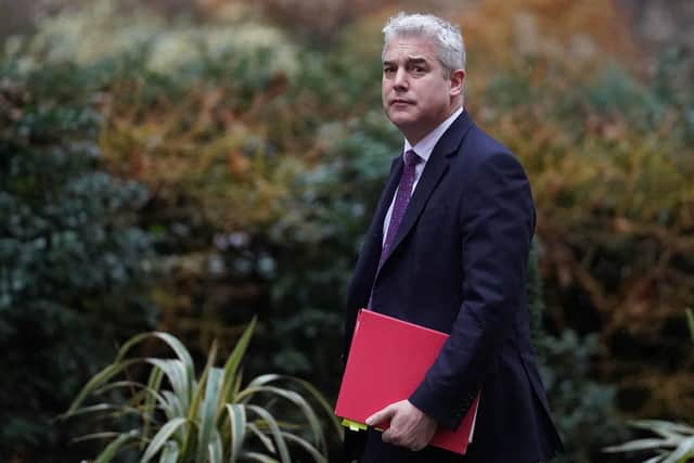 Health and Social Care Secretary Steve Barclay arrives in Downing Street, London, ahead of a Cabinet meeting. PIC: Stefan Rousseau/PA Wire
