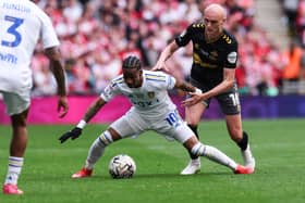 Crysencio Summerville struggled to make an impact for Leeds United. Image: ADRIAN DENNIS/AFP via Getty Images