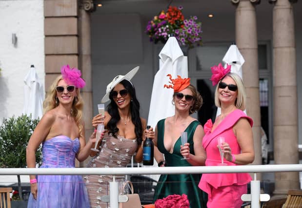 Ladies Day at the 250th anniversary of the Betfred St Leger Festival at Doncaster Racecourse.