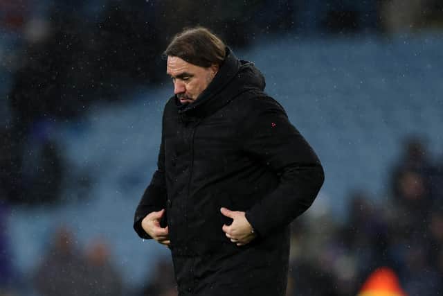 Daniel Farke saw Leeds United throw away an early lead against Aston Villa.