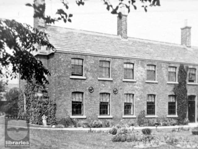 A black and white photograph showing the Vicarage on Zetland Street, for Wakefield Parish Church of All Saints, later Wakefield Cathedral. Image credit: Wakefield Libraries.