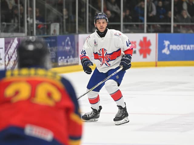 PRIMED AND READY: Sheffield Steelers' Sam Jones is looking forward to the challenge of facing Canada in Great Britain's opening game in Prague. Picture: Dean Woolley.