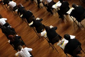 An exam in progress. PIC: David Davies/PA Wire
