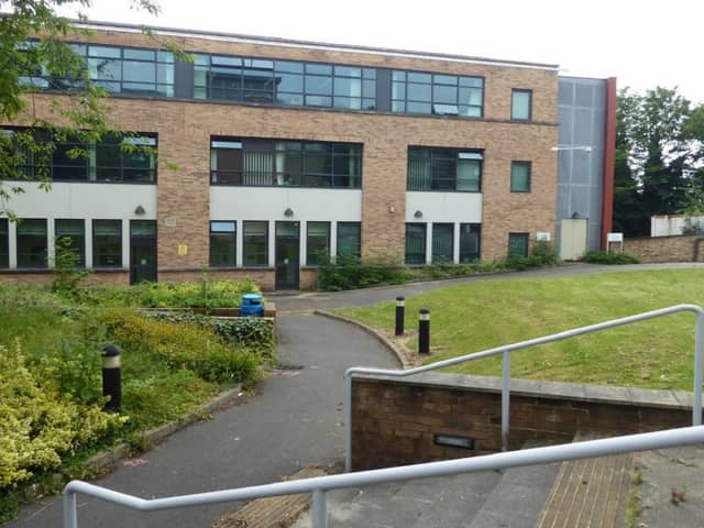 The courtyard outside the Robert Winston Building at Sheffield Hallam University pictured in 2017.