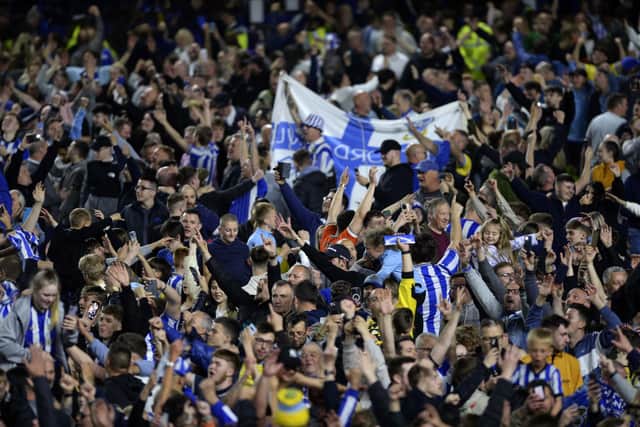 PASSIONATE: Sheffield Wednesday supporters at their side's remarkable 5-1 win over Peterborough United