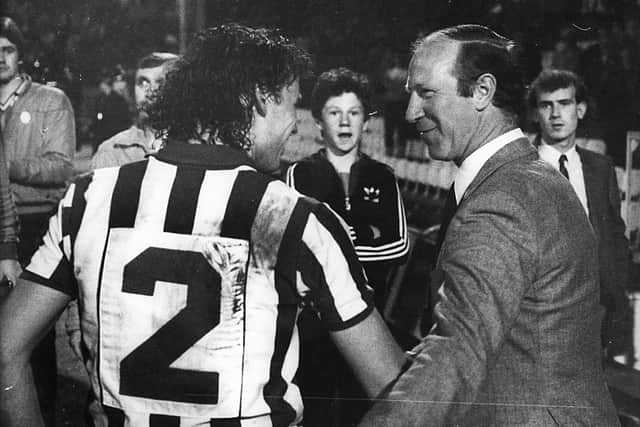 Club legends: Jack Charlton and Mel Sterland, two of the architects of Sheffield Wednesday's run to the 1983 FA Cup semi-final.