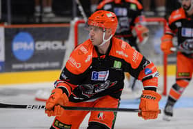 GAME ON: Sheffield Steelers' captain Jonathan Phillips is hoping to lead his team to the top of the Elite League standings with victory over Guildford tonight. Picture: Dean Woolley.