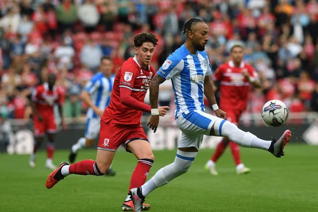 Huddersfield Town's Sorba Thomas has earned a place in our Team of the Week (Picture: Jonathan Gawthorpe)