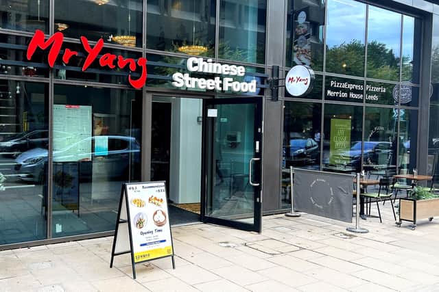 Mr Yang Chinese Street Food, a new Chinese and noodle bar, has opened at the Merrion Centre in Leeds.