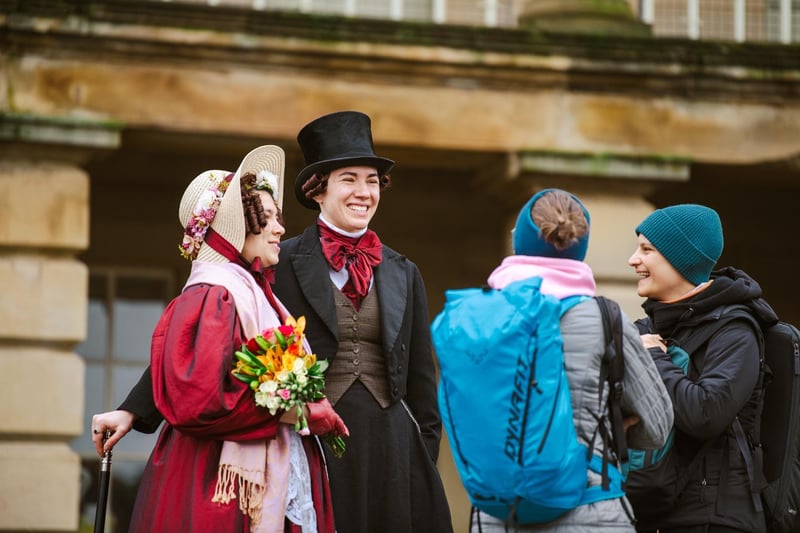 Fans in period dress attended the event at The Piece Hall. Credit: Ellis Robinson