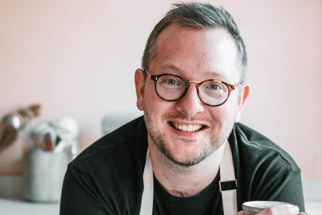 Edd Kimber wont he first ever series of the Great British Bake Off and has a new cookery book out, called Small Batch Bakes. Picture: PA Photo/Simon Kimber.