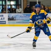 STICKING AROUND: Bailey Perre was quick to agree terms on a new deal keeping him at Leeds Knights for the 2023-24 NIHL National campaign. Picture: Oliver Portamento