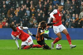 RED CARD: But Domingos Quina's dismissal for bringing down Adama Traore was not the turning point Hull City would have hoped
